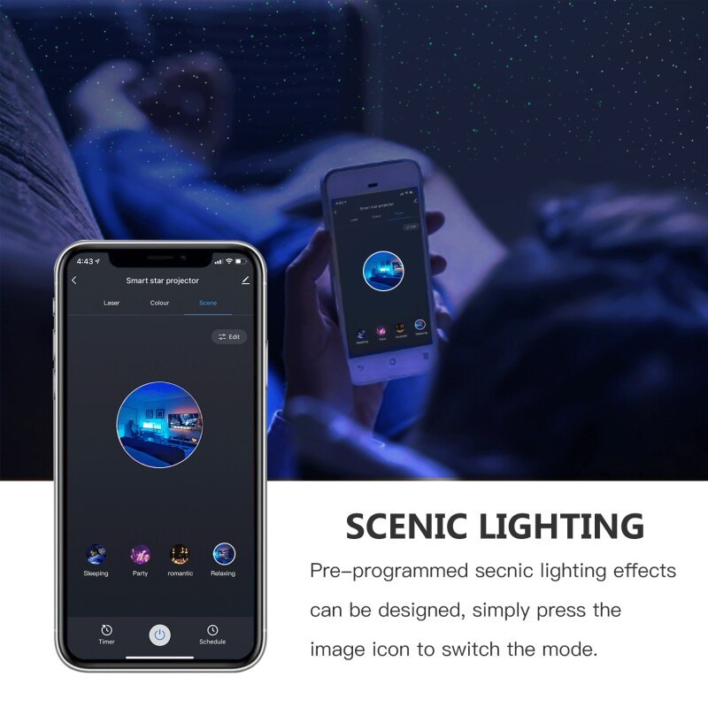 Starry sky projector lamp