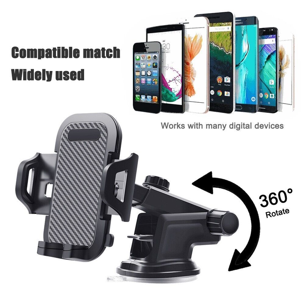 Universal Car Mobile Phone Holder Windscreen Dashboard GPS Stand Cradle