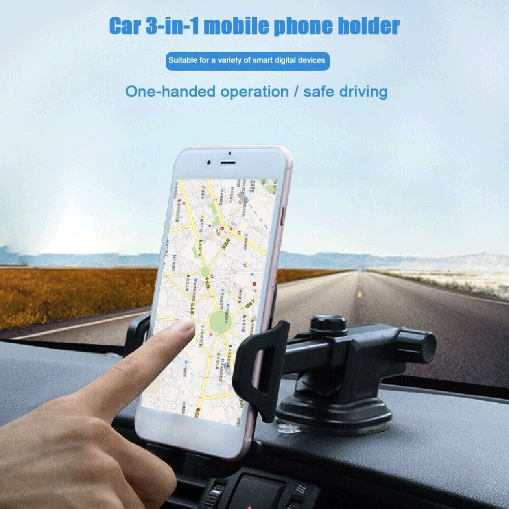 Universal Car Mobile Phone Holder Windscreen Dashboard GPS Stand Cradle